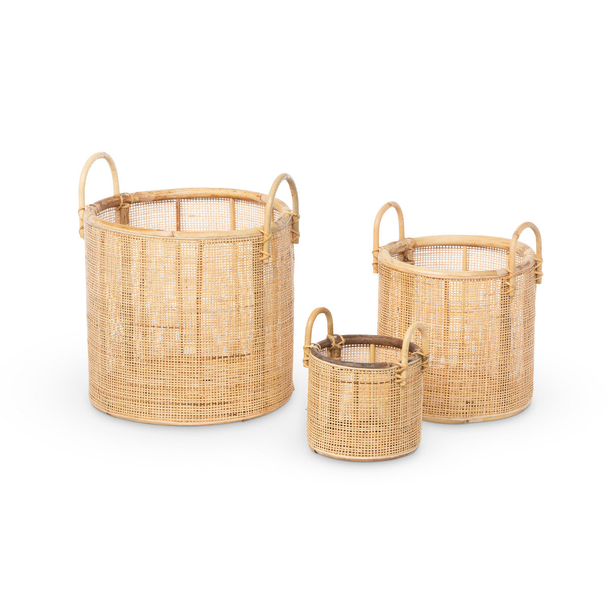 Woven Rattan Basket Set