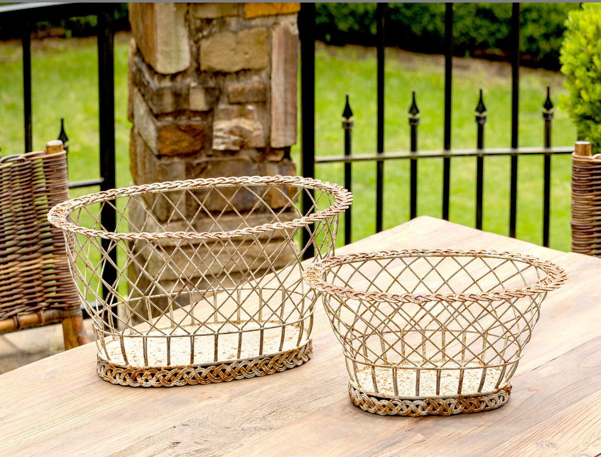 European Braided Wire Baskets
