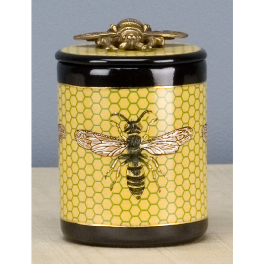 Porcelain Jar with Bronze Bee