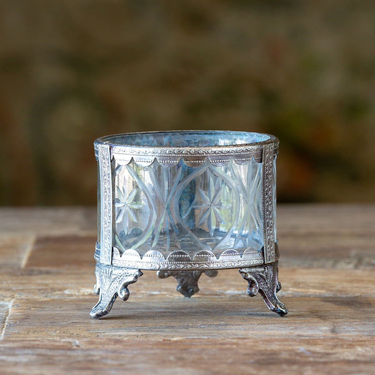Cut Glass Tealight Holder
