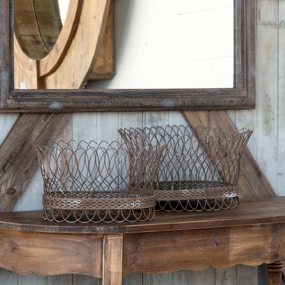 Nested French Wire Baskets