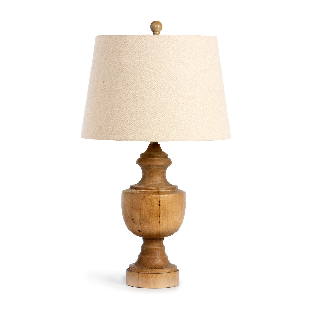 Wooden Urn Finial Lamp