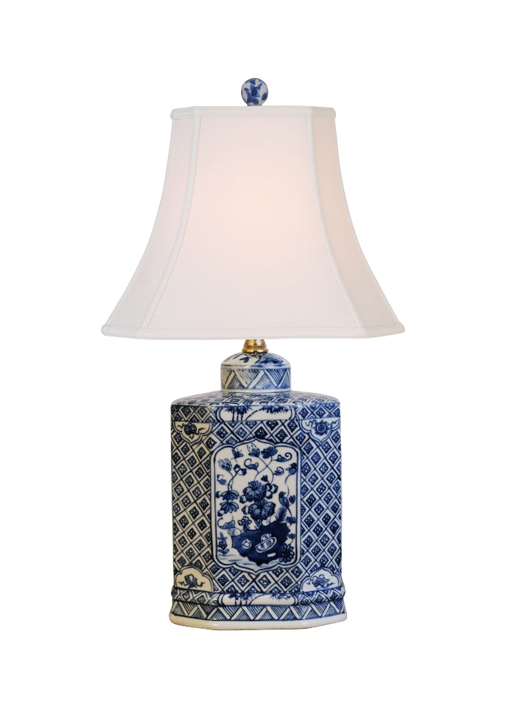 Blue & White English Jar Lamp