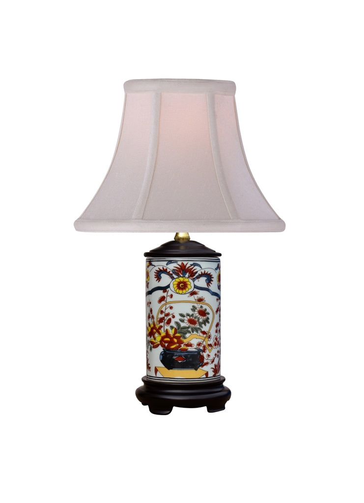 IMARI  Floral Porcelain Lamp