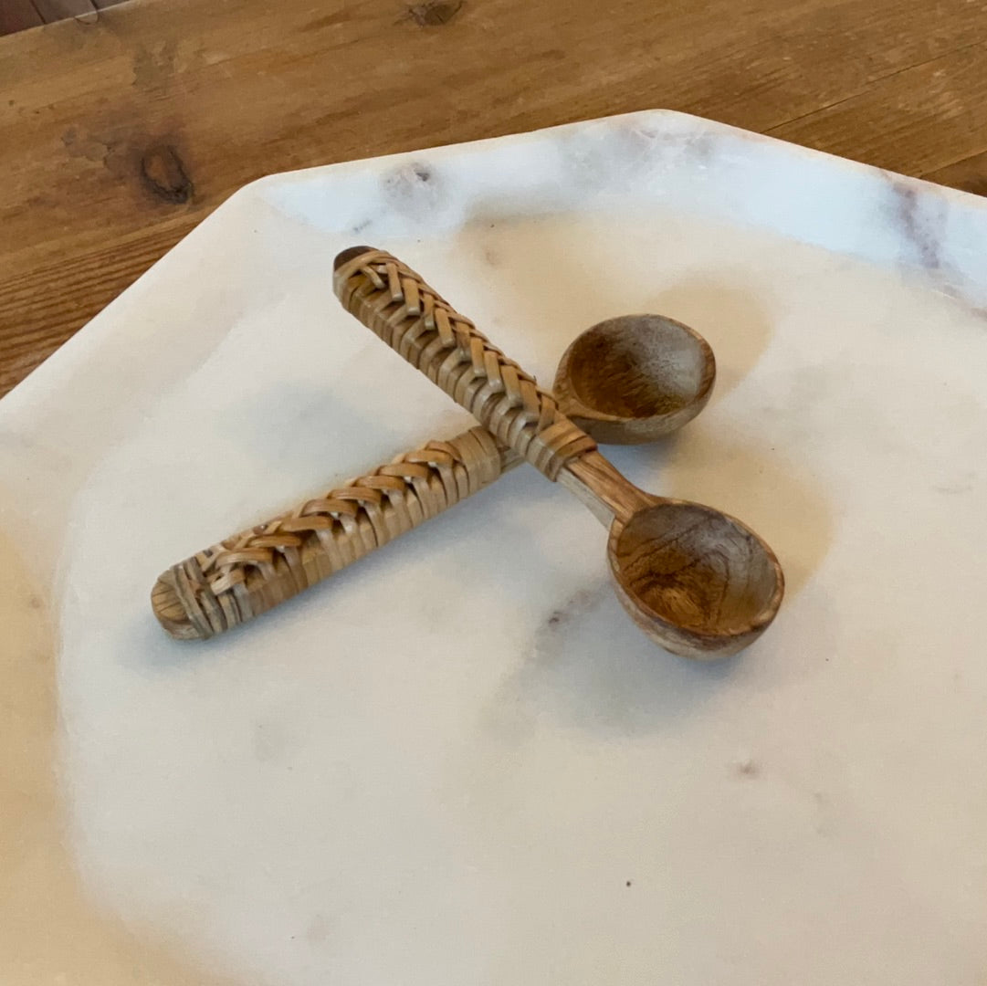 Mango Wood Rattan Spoon
