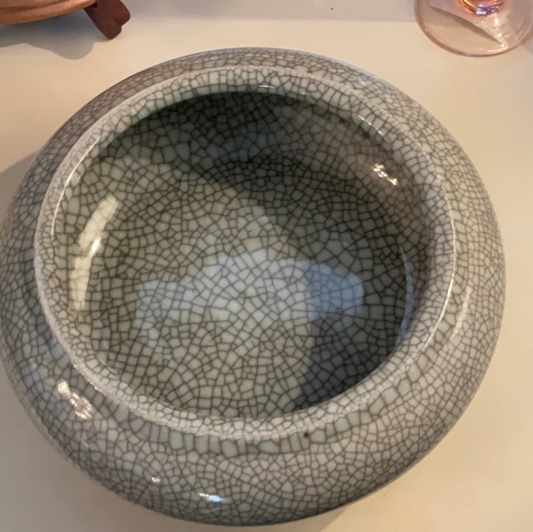 Porcelain  Bowl with Antique crackle finish