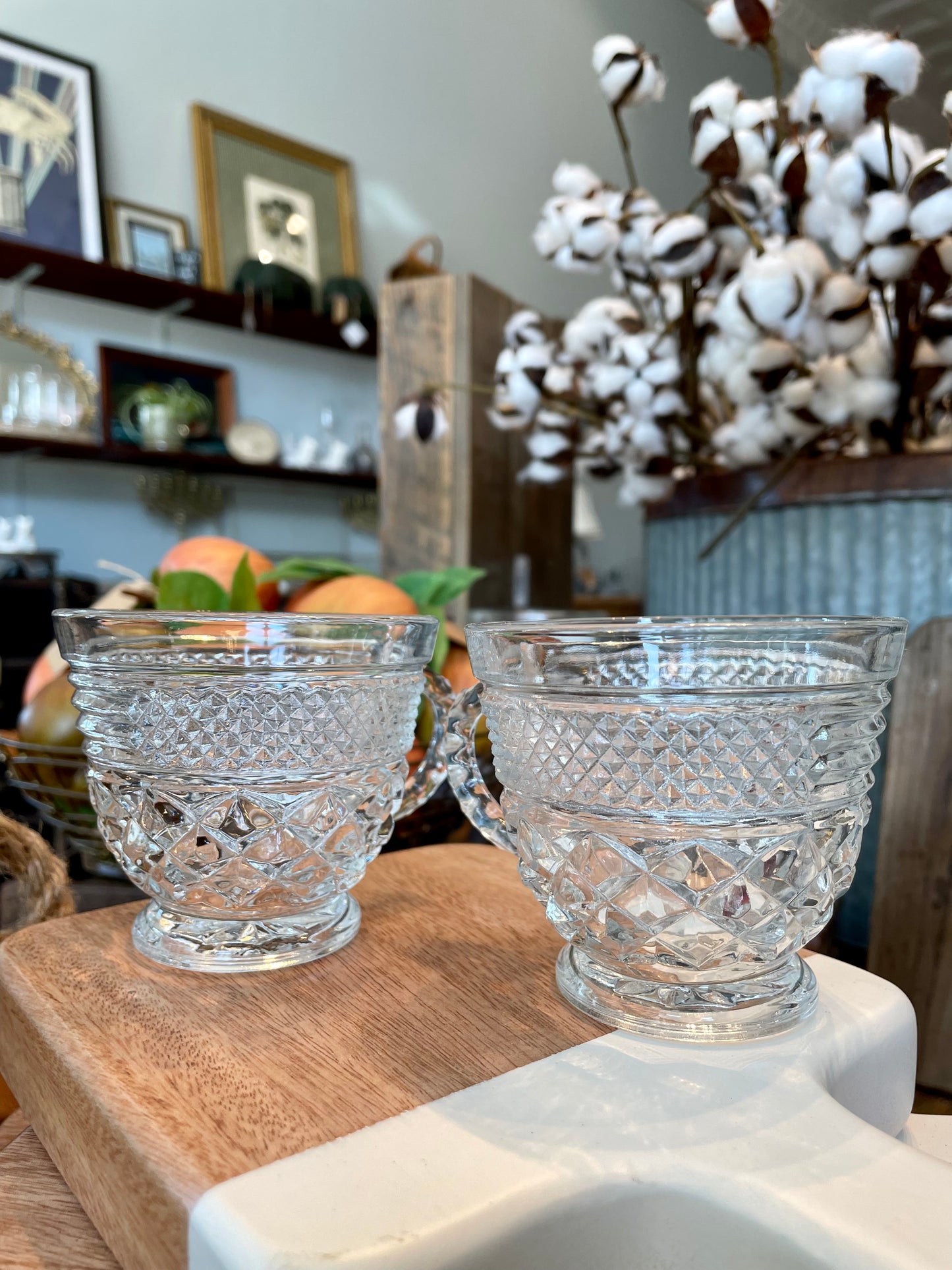 Vintage Glass Teacups