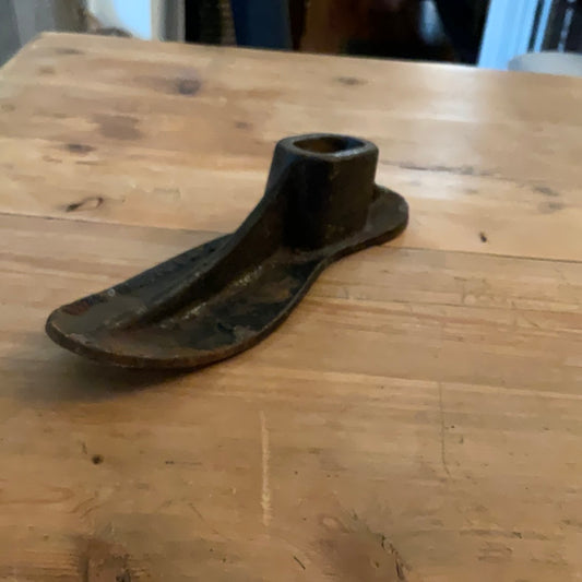 Antique cast iron shoe form (small)