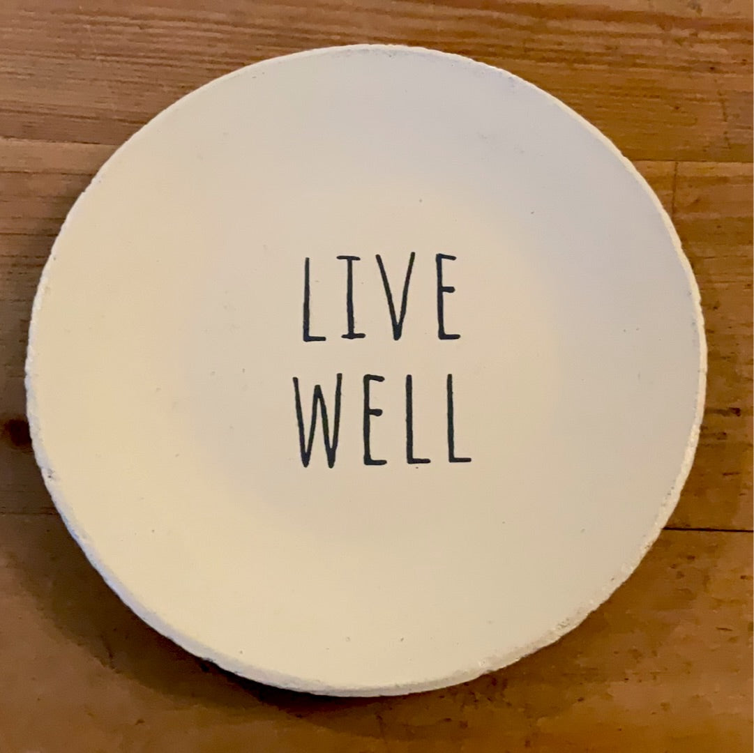 Live Well Decor Plates