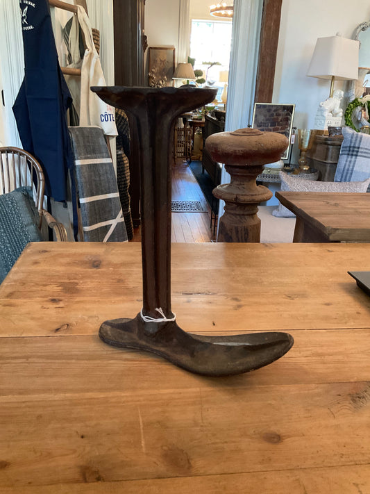 Antique cast iron shoe leg