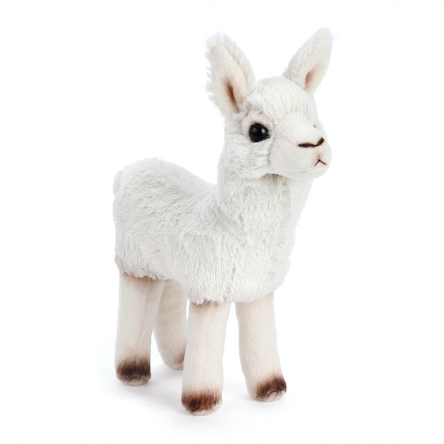 White llama beanbag stuffed animal toy for kids